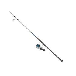 Quantum Strive Spinning Reel and Rod Combo 8ft 2-PC Medium-Heavy Moderate-Fast Rod Graphite Composite Blank SZ 5000 Reel 4+1 Bearings 5.6-1 Ratio
