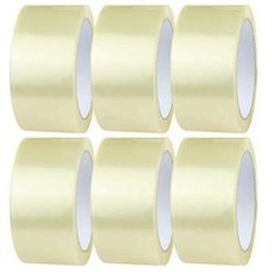 TEMU 6 Parcel Tape Strong Packing Packaging Carton Sealing Tape 48mm X 40m Sealer Rolls