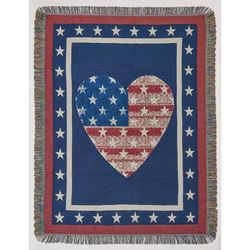 Jacquard Tapestry Blanket by BrylaneHome in Americana