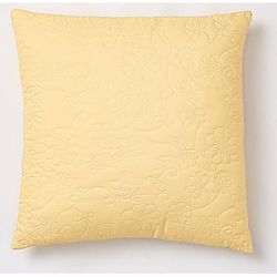 Anna Square Pillow by BrylaneHome in Banana