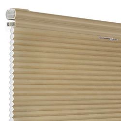 Wide Width Cordless Top-Down Honeycomb Cellular Pleated Shade by BrylaneHome in Wheat (Size 27" W 64" L)