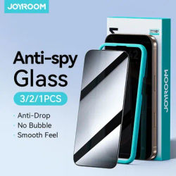 Joyroom 1/2Pcs Anti-spy Glass For iPhone 16 15 14 Pro Max Glass For iPhone 16 15 14 13 12 Pro Max