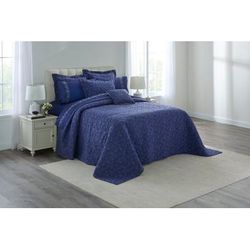 Anna Bedspread by BrylaneHome in Deep Dusk Ivory (Size KING)