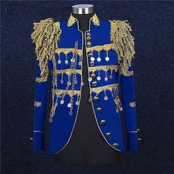 Retrò Vintage Rococò Vittoriano Cappotto Mascherata Giacca da circo Circo Aristocratico Uniforme militare Costume Per uomo Reale Halloween Carnevale Mascherata Festa serale Adulti Cappotto
