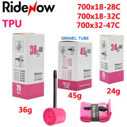 RideNow ROAD Bicycle TPU Inner Tube 700x18 23 25 28 30 32 Tire Camera Gravel MTB 29x1.5 1.75 Bike Tyre Cycling Pneu Presta Valve