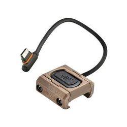Unity Tactical Modbutton Lite Single Lead USB-C 7in Switch Fits Picatinny Anodized Finish FDE MBLFDEUC7