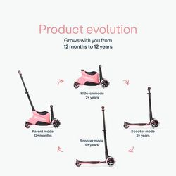 SmarTrike Xtend Ride On & Scooter - Salmon