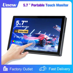 5.7 inch Mini Touch Monitor 1920*1080 Portable Monitor 60Hz Touchscreen Display for Computer Second Screen Car DIY System