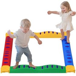 TEMU Kids, 12pcs Stepping Stones With Non-slip Foot Pads, Kids Sensory Toys Indoor Outdoor Obstacle Course For 3-8 Years