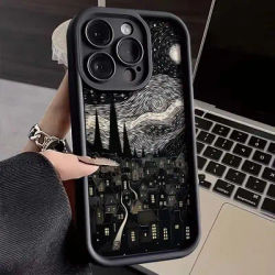 Luxury City Starry Sky Phone Case For Google Pixel 9 8 7 8A 7A Pro XL 4G 5G Soft Silicone TPU Back Cover