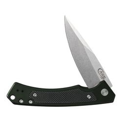 Case Marilla Folding Knife 4.75 in Closed 3.4 in S35VN Stonewash Drop Point Blade OD Green Anodized Aluminum Handle 25883