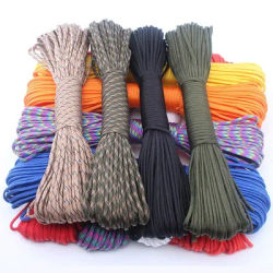 550 Paracord 7 Strands 4mm Outdoor Sports Parachute Rope Camping Accessories Outdoor Survival Diy Bracelet Rope