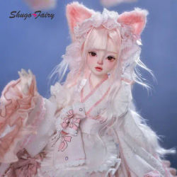 Shugafairy Libra Original Bjd Doll 1/4 Full Set Female Japanese Kimono Lo Type Puffy skirt Style Toy For Ball Jointed Doll