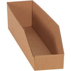 4 x 18 x 4 1/2" Kraft Bin Boxes, Bundle Of 50 (BINBWZ418K)