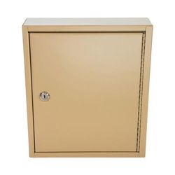 Controltek 500131 Key Lockable Key Cabinet, 60-Key, Metal, Sand, 10.63 x 3 x 12.13 CNK500131