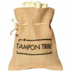 Tampon Tribe Feminine Care Bags, Natural, Brown, 6/Carton, Tampon, Sanitary Napkin, Panty Liner (TTBBAGM6)