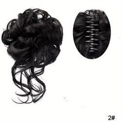 TEMU Extra Large Updo Hair Bun For Women, Messy Bun Hairpiece For Women, Suitable For All People, Elegant Party Synthetic Ponytail With Hairpiece Holder