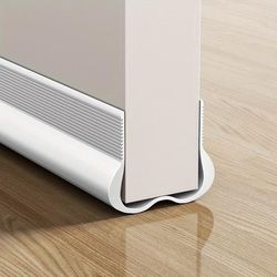 "TEMU 1pc 36.6" Door Draft Stopper Weather Stripping - Soundproof & Windproof Seal For Interior & Exterior Doors, In Dark Brown/gray/white/black - Ideal For Under Door Sealing"