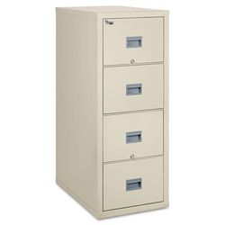 Fireking 4P2131CPA Patriot Insulated Four-Drawer Fire File, 20.75w x 31.63d x 52.75h, Parchment FIR4P2131CPA