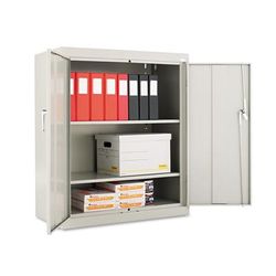 Alera 84107 Assembled 42" High Storage Cabinet, w/Adjustable Shelves, 36w x 18d, Light Gray ALE84107