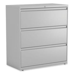 Alera HLF3641LG Lateral File, 3 Legal/Letter/A4/A5-Size File Drawers, Light Gray, 36" x 18" x 39.5" ALEHLF3641LG