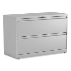 Alera HLF4229LG Lateral File, 2 Legal/Letter-Size File Drawers, Light Gray, 42" x 18" x 28" ALEHLF4229LG