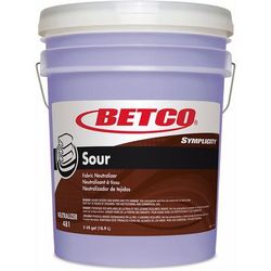 Betco 4817800 Symplicity Sour Fabric Neutralizer - Concentrate Liquid - 640 fl oz (20 quart) - Mild Scent - Yellow BET4817800
