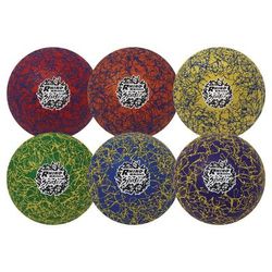 Champion Sports Rhino Skin Spider Dodgeball Set, 6.3" Diameter, Assorted Colors, 6/Set (CSIRXSPDRSET)