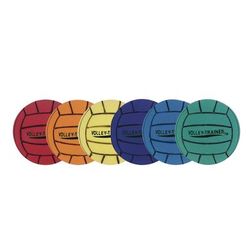 Champion Sports Ultra Foam Volleyball Set, Assorted Colors, 6/Set (CSIFVBSET)