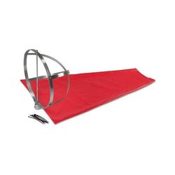 Cortina Windsocks, 18 in x 4 ft, 18 in Height, PVC/Nylon, International Orange (831-03-WS-4KT)