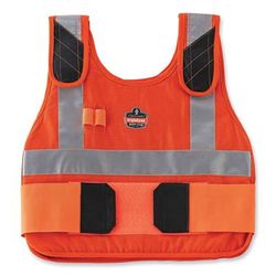 Ergodyne 12205 Chill-Its 6225 Premium FR Phase Change Cooling Vest, Modacrylic Cotton, Small/Medium, Orange, Ships in 1-3 Business Days