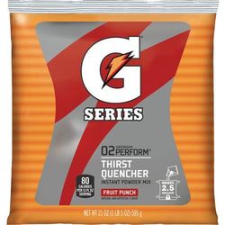 Gatorade(R) Foods Powdered Mix Pouches - Powder - 1.31 lb - 2.50 gal Maximum Yield - 32 / Carton (QKR33691CT)