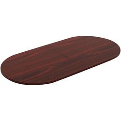 Lorell 34342 Oval Conference Table, 48" x 96" x 1-1/2", Mahogany LLR34342