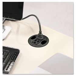Hon GRMTACX AC Power Hub, 3" Diameter, Black HONGRMTACX