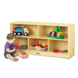 Jonti-Craft 0324JC Toddler Single Mobile Storage Unit, 48w x 15d x 24.5h, White JNT0324JC