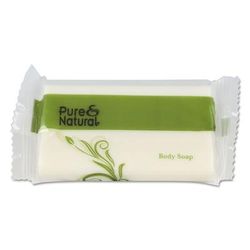 Pure & NaturalTM 500150 Body & Facial Soap, 1 1/2, Fresh Scent, White, 500/Carton - Case of 500 VVF500150