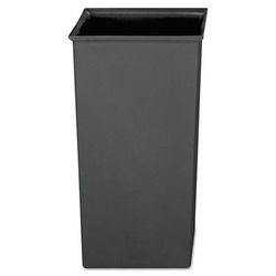Rubbermaid FG356600GRAY Rigid Liner, Square, Plastic, 24.67 gal, Gray 3566GY