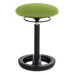 Safco 3000GN Twixt Desk Height Ergonomic Stool, 22 1/2" High, Green Fabric