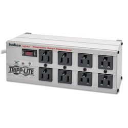 Tripp Lite ISOBAR825ULT Isobar Surge Protector, 8 Outlets, 25 ft. Cord, 3840 Joules, Metal Housing TRPISOBAR825ULT