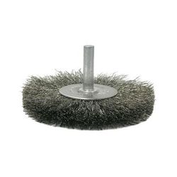 Weiler Crimped Wire Radial Wheel Brush, 3 in D, .0118 Steel Wire (804-17965)