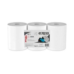 WypAll X70 Cloths, Center-Pull, 9.8 x 12.2, White, 275/Roll, 3 Rolls/Carton (41702KIM)