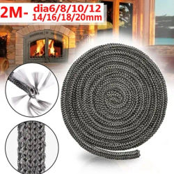 6/8/10/12/14/16/18/20mm 2M 3M Wood Stove Gasket Fireplace Sealing Rope Fiberglass Fireproof Cord Wooden Stove Burner Door Gasket