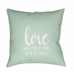 Ryoko 20" Square Modern Silver Gray/Off White/Sterling Gray/Medium Gray Outdoor Throw Pillow - Boutique Rugs