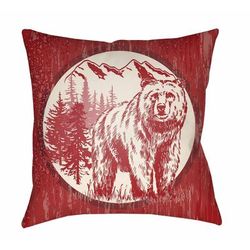 Durban 16" Square Cottage Pillow plush Beige/Bright Red/Pearl/Dark Brown/Light Brown/Blush/Camel/Dark Pink Outdoor Throw Pillow - Boutique Rugs
