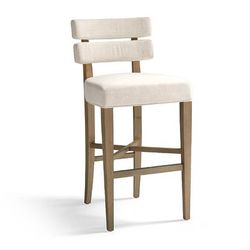 Brinley Bar & Counter Stools - 26" Counter Height, Cocoa Counter Stool, Pebble Leather - Frontgate