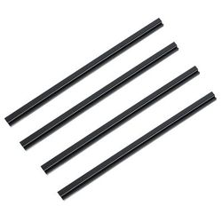 TEMU 4-pack Silicone Car Side Window Wipers - Left Side Snow & Dirt Removal, Clear Driver & Passenger Window , Weather-resistant Rubber Blades