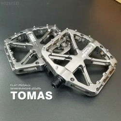 2024 new wide polished bicycle pedals Road Bicycle 3 Bearings Pedal Mountain Bike Cycling Anti-slip Pedal