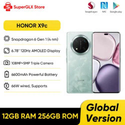 Global Version HONOR X9c 5G Smartphone 6.78" Anti-Drop 120Hz Display 108MP Dual Cameras 6600mAh Battery 2SIM Android14 IP65M