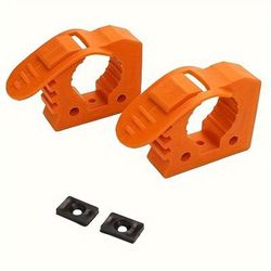"TEMU 2-pack Rubber Clamps, 1.18"-1.42" Diameter, Industrial Mounting Accessories For Auto, Offroad Truck, Trailer, Boat, Home Decor, Durable Grip"
