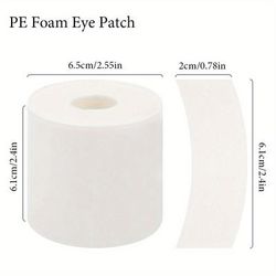 TEMU Roll Of 110 Pcs, White Foam Eye Tapes, Under Eye Patches, Lash Extension Adhesive Stickers, Eyelash Gel Pads, Makeup Application Accessories